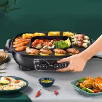 Start Electric | Parrilla y Hot Pot 2 en 1, Potencia de 1800W, Eléctrica, Parrilla para Barbacoa, Olla Multifuncional, Antiadherente | Marca Yonhoo - details 3