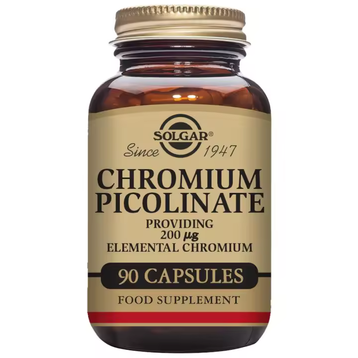 Solgar Chromium Picolinate 200 mg 90 Cápsulas - 1