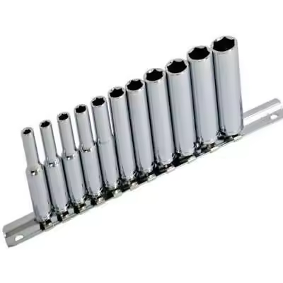 JOMAFA - JUEGO 11 VASOS LARGOS PARA CARRACA 1/4" 4 A 13 MM - 9186 - 1