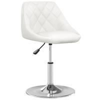 vidaXL Taburete de cocina de cuero sintético en color Blanco/Negro | cómodas modernas ergonómicas para comedor cocina salón hogar - details 0
