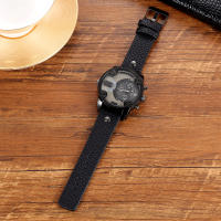 Reloj De Hombre CAGARNY 6819 Estilo Casual Moda Cuero Resistente Al Choque Con Fechador Pantalla Grande Impermeable - details 4
