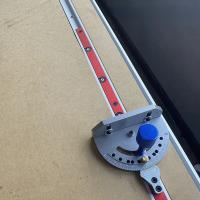 Aluminio Riel De T-Track Juego De Fijación Para Carpintería Miter 30/40/50cm Guía De Limitación De Deslizamiento En Reta - details 7