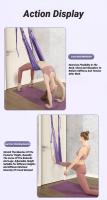 Cinta De Aire Ajustable Para Yoga Aéreo Hammock Colgante Para Mujer Entrenador De Estiramiento De Piernas Y Flexiones De Rodilla Equipo De Gimnasio Y Fitness - details 10