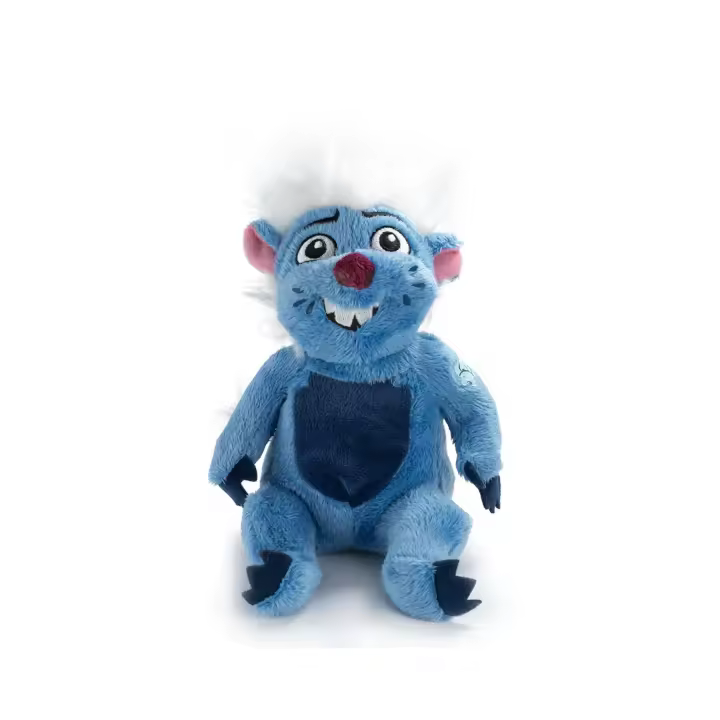 DISNEY JUNIOR - Peluche Bunga, el Tejón Azul - La Guardia del León - Mide 17cm - Producto oficial - Para Mayores de 1 año - 1