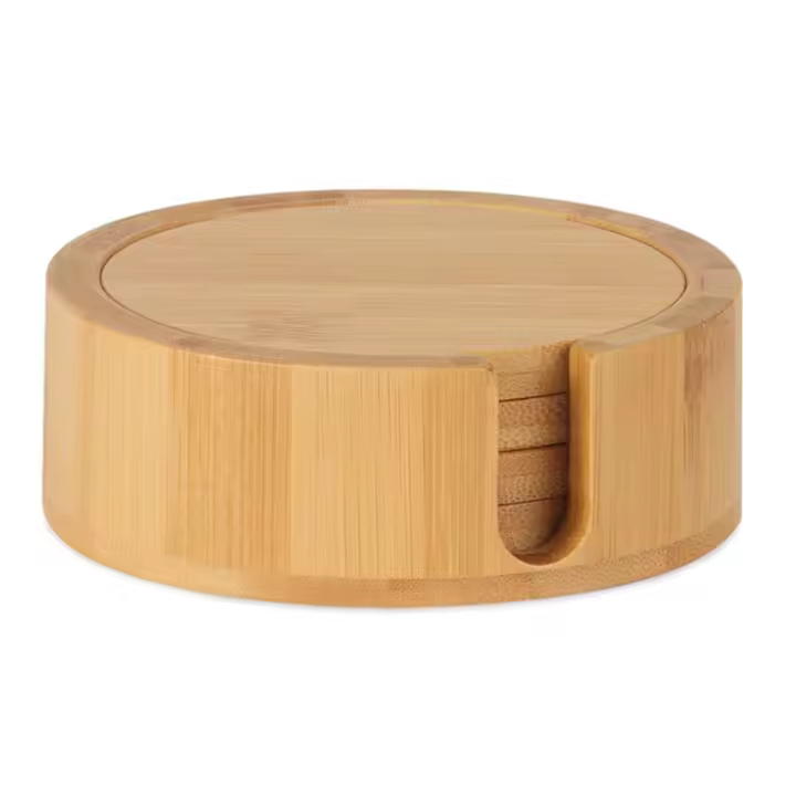 POSAVASOS DE BAMBÃš CON SOPORTE Ã˜11x4cm MS72076 ANDREA HOUSE - 1