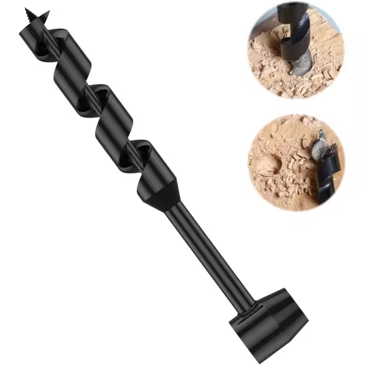 Taladro manual multiusos para supervivencia, taladro manual que requiere el uso de un palo de madera, taladros manuales para carpintería, para exteriores y campamentos (25-230 mm) - 1
