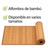 Alfombra de Bambu Natural Antideslizante  Varios Tamaños  Antideslizante, Plegable y Fácil de Limpiar  Ideal para Salón, Dormitorio o Pasillo - details 1