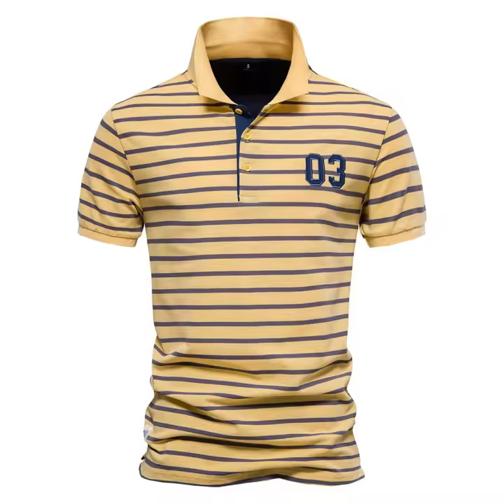 Novedad de verano, tops estampados de talla europea, camisas POLO de manga corta informales con solapa para hombre - 1