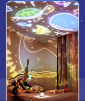 Proyector De Estrellas Luz Nocturna Rotatoria Lámpara Del Cielo Luna Galaxia Decoración Para Dormitorio Hogar Regalo Para Niños Luz De Navidad - details 15