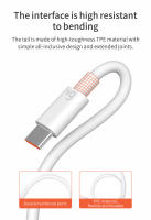 Cable USB Tipo-C 6A 66W Super Cargador Rápido Para Xiaomi 13 Redmi K50 K60 POCO Huawei Mate 50 P60 Honor 80 90 Realme GT Color Blanco - details 4