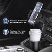 Soporte De Vaso Para Coche Jerefish Expansor De Bebidas Y Montaje Para Móviles Con Rotación De 360° Accesorios Interiores De Automóvil Universal - details 4