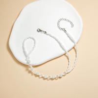 Pulsera De Tobillo Para Mujer Estilo Bohemio Colorido Con Cuentas Luminosas Joyería De Moda Hecha De Aleación De Hierro Y Resina - details 7