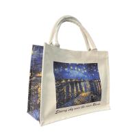 Bolsas de mano estilo Tote Bag para mujer,MEJORADA,Material de lona duradero con Patrón impreso estilo pintura al óleo,con cierre de Botones magnéticos,Informal, práctico, gran capacidad - details 7