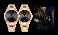 Reloj De Pulsera De Lujo Para Hombres Y Mujeres En Color Rosa Oro Con Correa De Acero Inoxidable Y Cierre De Seguridad Reloj De Moda Negra Resistente Al Agua De 40mm - details 17