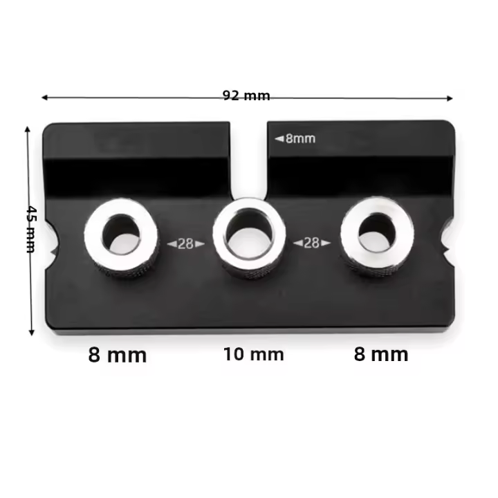 Kit De Juego De Precisión Para Taladro De Agujeros De Madera 3 En 1 Guía Para Taladro De Camas De Juego Herramienta De Carpintería Para Trabajos DIY - 1