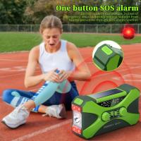 EUJAM Radio Solar 10000mAh AM/FM Tragbar Notfallradio Tragbar Kurbelradio Handkurbel Dynamo Wasserdicht Survival Radio con 3 Modos Taschenlampe Leselampe SOS Alarm para Camping Reisen Outdoor - details 2