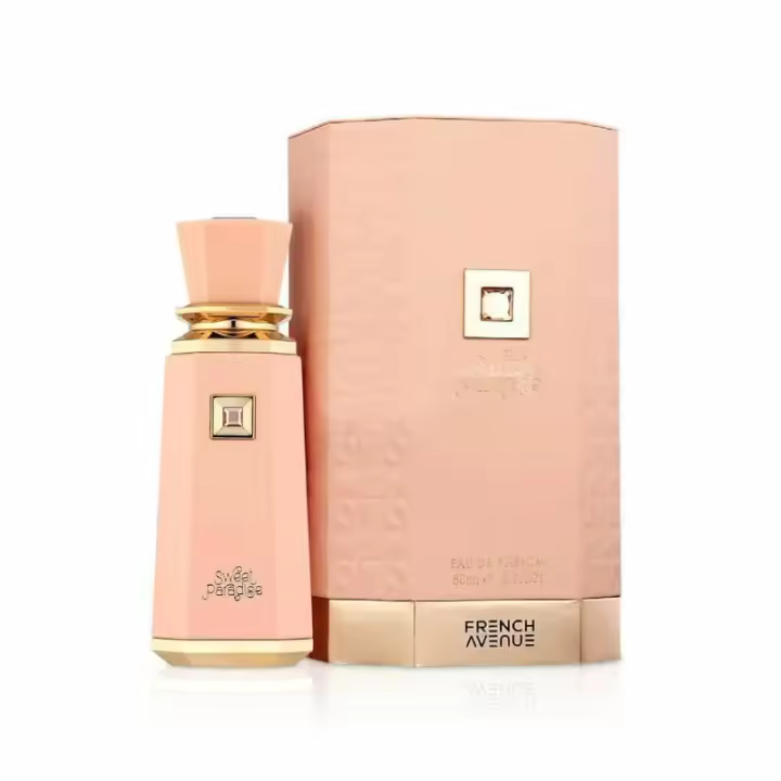 Perfume Árabe 100% Original FRAGRANCE WORLD French Avenue Sweet Paradise EDP 100ml – Fragancia Exclusiva con Notas Florales y Frutales, Dulce y Sofisticada, de Larga Duración, en una Presentación de Lujo para Mujeres que Buscan Elegancia y Distinción - 1