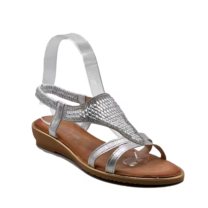 JZ Hermanos Sandalias con pedrería para mujer - 1