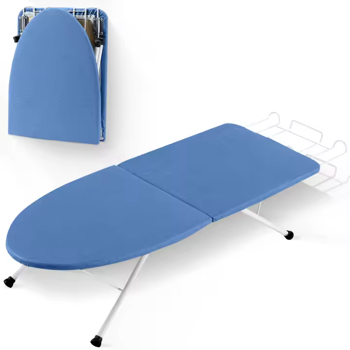 JUPPLIES - Tabla de Planchar Plegable Espacios Pequeños - Tabla de Planchar Portatil 80x30x10cm Desplegada - Mesa de Planchado Mini Antideslizante - 1