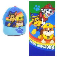 Toalla Patrulla Canina Playa o Piscina + Gorra Patrulla Canina para Niños | Pack de Gorra y Toalla Paw Patrol | Gorra Ajustable y Toalla Patrulla Canina   |  Toalla Patrulla Canina para Niños - details 0