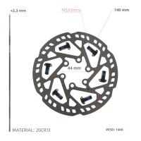 NFOX 160 Accesorios Para Bicicleta Freno De Disco De 203mm 140mm 180mm 2.3mm Adecuado Para Montaña Carretera Motos Ciclismo - details 6