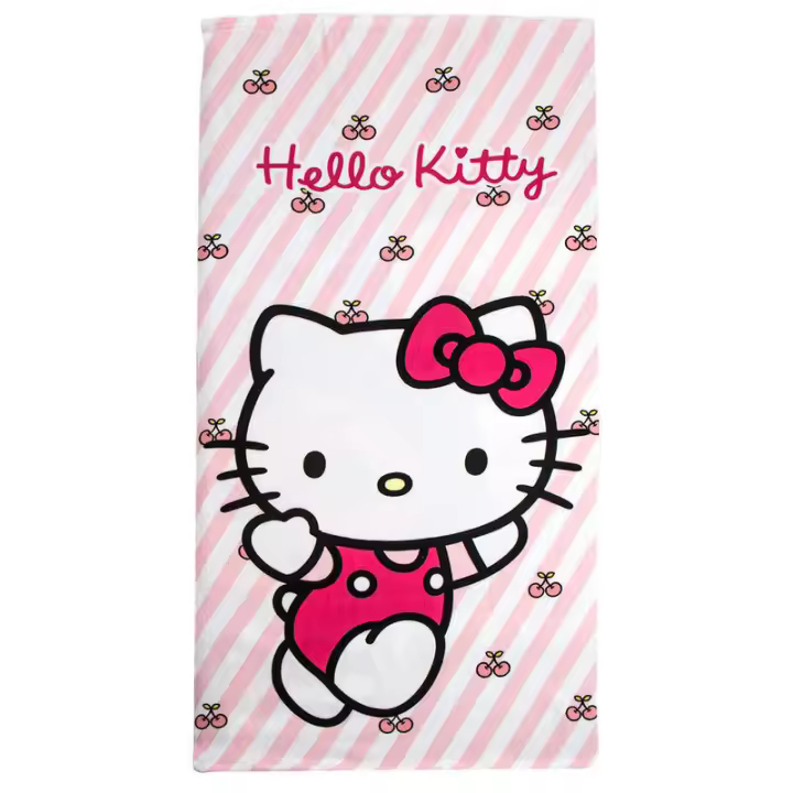 Toalha de praia em microfibra Hello Kitty - 1