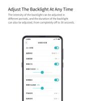 Reloj De Alarma Inteligente Xiaomi Qingping Con Control Bluetooth Pantalla LCD Mostrador De Temperatura Y Humedad Luz Nocturna Ajustable - details 5