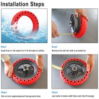 Pneumático Sólido Para Scooter Xiaomi M365/1S/Pro/Pro2/Mi3/Mi3 lite/Mi4 Lite 8.5x2.0 Neumático Duradero De Tipo Honecomb Para Rueda Frontal Y Trasera - details 4