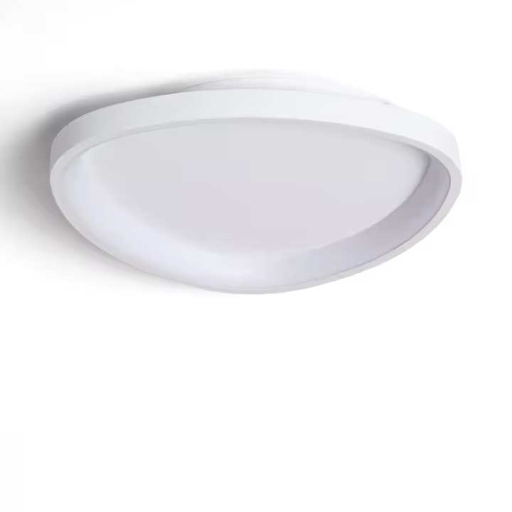 Ledkia Plafón LED 20W Ovalado Metal Ø420 mm CCT Seleccionable Owen Blanco - 1