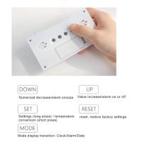 Termómetro Higrómetro Multifuncional LED Con Alarma De Reloj Estación Climática Electrónica Para El Hogar Medidor De Temperatura Y Humedad - details 1