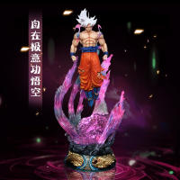 Figura De Anime Dragon Ball Son Goku 24cm Ultra Instinct Super Saiyan Estatua PVC Regalo Ornamento De Modelo Para Fans - details 1