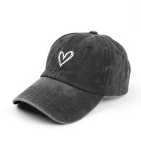 Gorro De Béisbol Multifuncional Para Mujeres Y Hombres Con Bordado De Corazón De Durazno Lavado Suave Y Delgado Para La Primavera Y El Verano - details 4