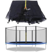 ALLINLIFE Trampolín portátil para niños de 140 cm / 160 cm,Cama elástica - trampolín 6FT, 8FT ideal para regalo de Navidad, espuma anticolisión para saltar y actividades de trampolín interior en trampolín interior para 4-15 años - details 5