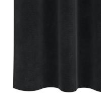 Cortinas Opacas vidaXL con Cinta Superior 2 pcs de Terciopelo Negro - details 4