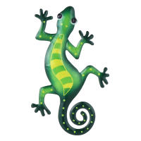 Nueva Decoración De Pared En Metal De Geckos Arte Y Manualidades Escultura Inspiracional Para Interior Y Exterior - details 2