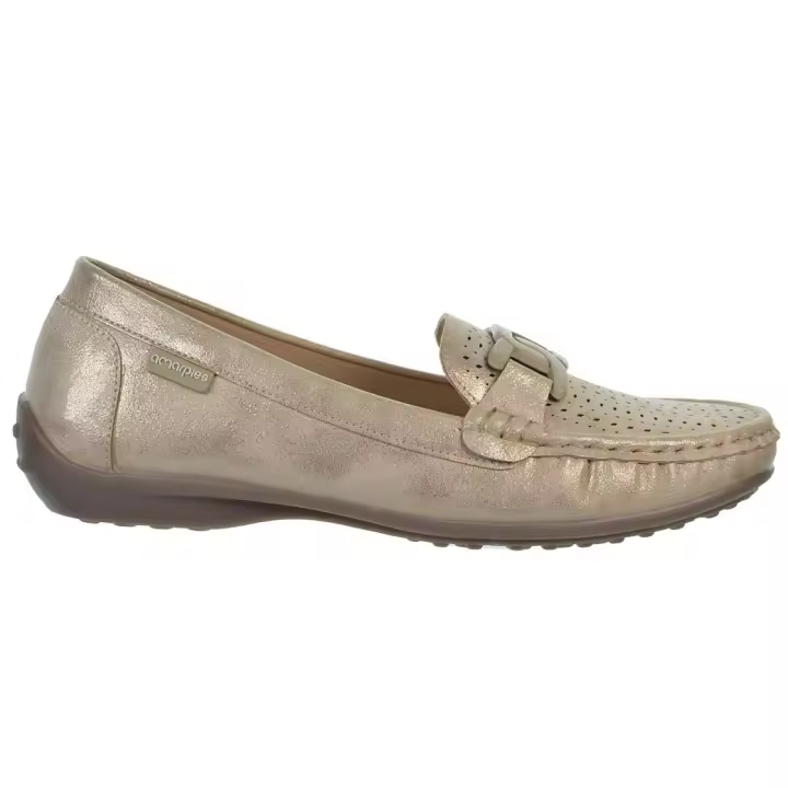 Amarpies 26392 Zapato Mocasín Metalizado Confort Mujer - 1
