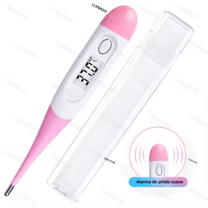 Termómetro Digital Para Bebés Uso Oral Y Axilar Lectura Rápida Y Precisa Pantalla LCD Alerta De Fiebre Termómetros Para Baño De Bebé - 1