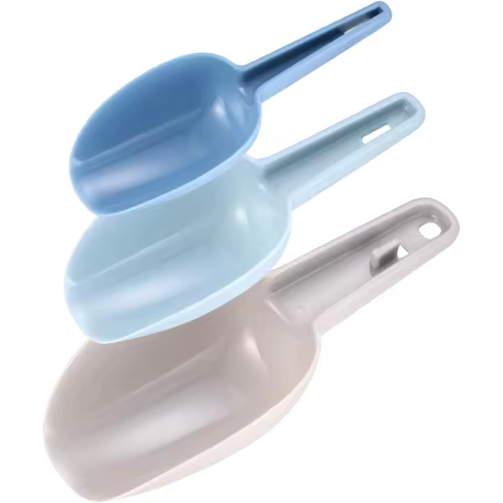 Juego de palas de plástico para hielo, palas para dulces, pala para comida para mascotas, harina, polvos, dulces, excrementos de perro, botes, granos de café, pala para barra de alimentación seca - 1
