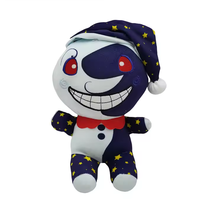 Muñeco De Peluche Fnaf Sundrop 20-28CM Juguete De Seguridad Breach Sunrise Joker Sol Luna Juego Regalo Para Niños Y Adultos - 1