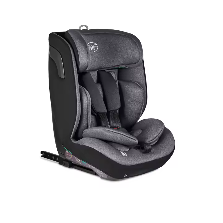 Ms Babyworld BARI I-Size - Silla de Coche Isofix y 1 posición de reclinado, Grupo 1/2/3, 9-36 Kg ó 75-150cms, Normativa R129, Protectores Laterales, Top Tether, Ajustar con una Mano, Easy Grow System - 1