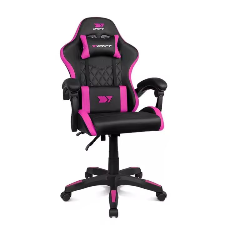 Silla gaming drift dr35 negra - fucsia - 1