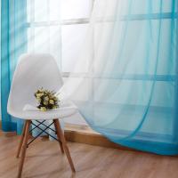 Cortina Moderna De Color Gradiente Tulle Translúcida Para Decoración De Habitaciones Cocinas Y Hoteles Panel Único Para Ventanas - details 45