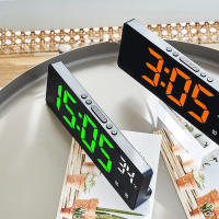 Reloj De Mesa Digital Con Control De Voz Temperatura Dual Modo Nocturno 12/24H LED Reloj De Alarma Para Despertar En La Mesa - details 10