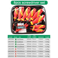 Juego De Destornilladores Aislados LAOA 8PCS Con Cabezales De Fijación Magnética Phillips Y Clavos Tamaño Multifuncional Material De Acero Cromo-vanadio 1000V VDE - details 1