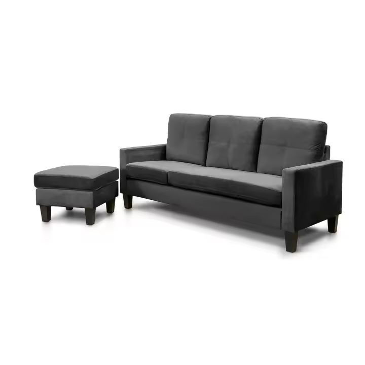 Sofa + Puff Convertible en Chaise Longue New Vika     Saldos y Stocks - 1