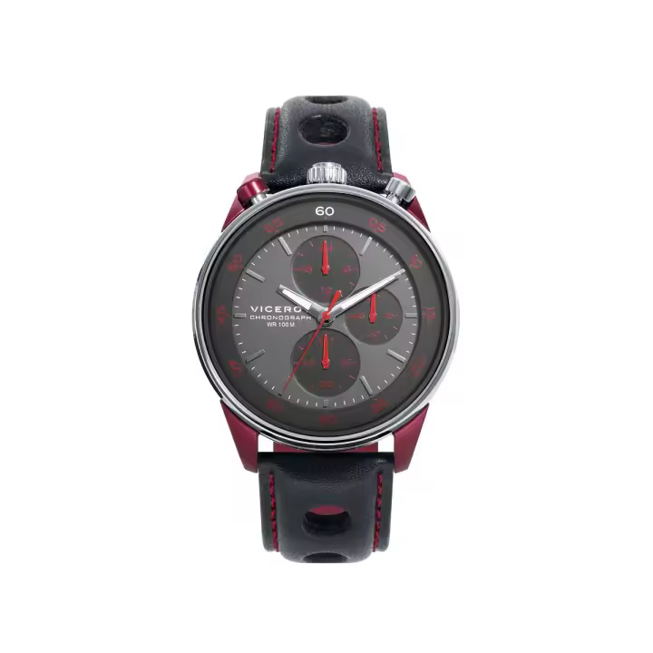 Reloj Viceroy 46763-54 con Cronógrafo y Correa de Piel Resistente Al Agua para Mujer - 1