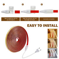 Tira De LED Flexível AC 220V 240Leds/M IP65 Impermeável 10CM Corte 3000K 4000K 6000K Para Decoración Del Hogar Luz De Cadena De Trenzado - details 1