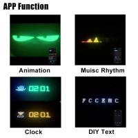 Placa De Pantalla LED Matriz APP Control Para Camión Ojos De Diablos Iluminación Flexible Con Texto Deslizante Decoración Para Parabrisas - details 6