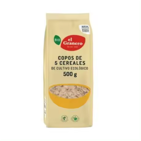 Copos 5 Cereales Bio 500g El Granero Integral - 1