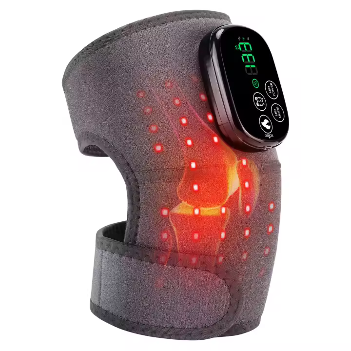 Modelo privado, nuevo producto, rodillera de luz roja real, calefacción eléctrica, instrumento de fisioterapia de rodilla con infrarrojos lejanos, rodilleras viejas para piernas frías, equipo de protección - 1